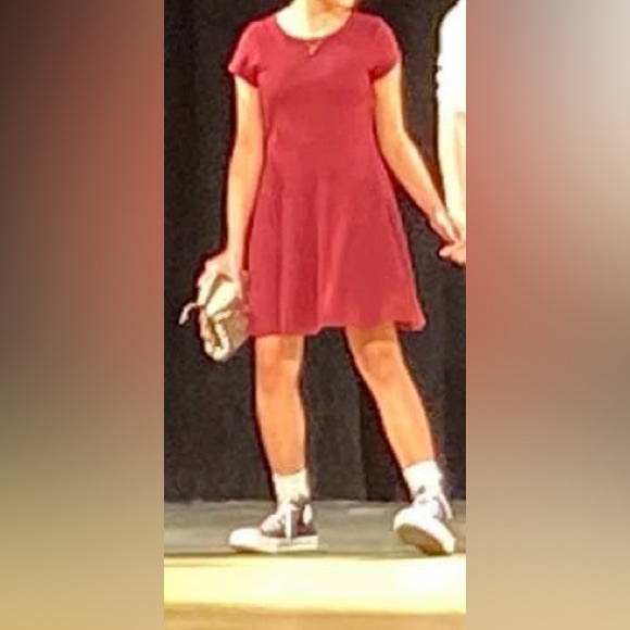 Girls everyday dress - Rubine - Picture 5 of 9